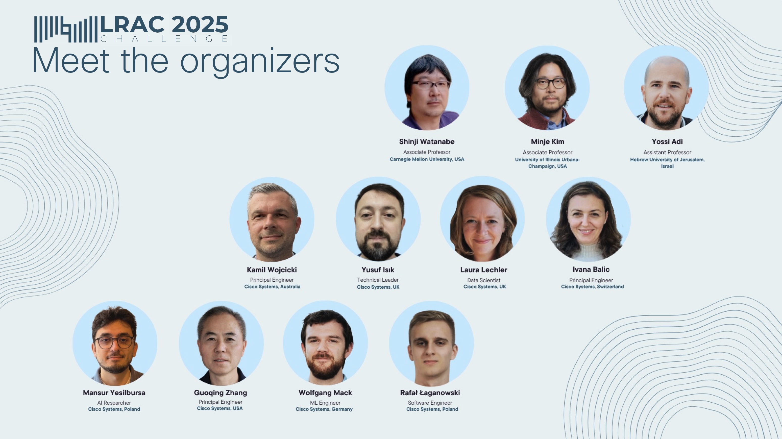 Meet the organizers of the 2026 LRAC Workshop